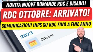 🎉 REDDITO DI CITTADINANZA OTTOBRE lavorazioni iniziate Comunicazioni INPS importanti [upl. by Fremont]