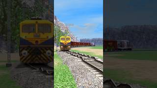 DIESEL TRAINS RUNNING ON BUMPY RAILROAD TRACKS train [upl. by Derril]