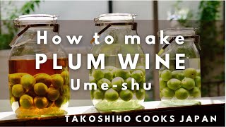 ASMR How to make UMESHU  PLUM WINE 3 ways  RECIPES  Takoshiho Cooks Japan [upl. by Leizo]