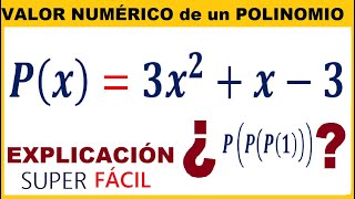 VALOR NUMÉRICO de un POLINOMIO🚀 NOTACIÓN POLINÓMICA👉 NIVEL 2✔ [upl. by Hummel]