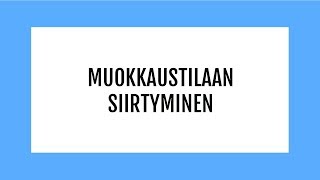 Widgit go ipadissa Muokkaustilaan siirtyminen [upl. by Schertz]