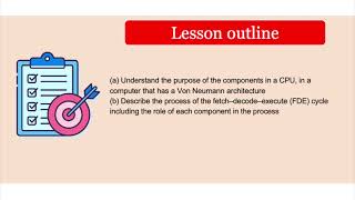 Unit 3 Lesson 2  Fetch Decode Execute Cycle and Von Neumann architecture [upl. by Airotciv]