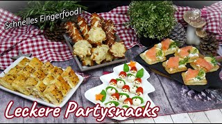 TOP 9 Schnelle PartySnacks Leckere Fingerfood für Partys und Buffet in 5 Minuten 2 [upl. by Lleznod]