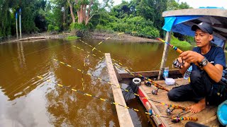 begini kalau waktu nya pass strike terus tanpa henti ‼️mancing udang galah riau sungai kampar [upl. by Peterec]