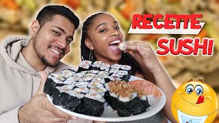 Recette de sushis et makis facile et rapide  saumon avocat cheese  BONUS  SUSHI BURGER [upl. by Hendrik]