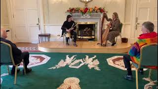 Uilleann Pipes and Harp in Áras an Uachtaráin [upl. by Adigun867]