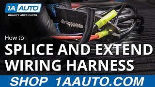 How to Splice and Extend a Wiring Harness [upl. by Ailati]