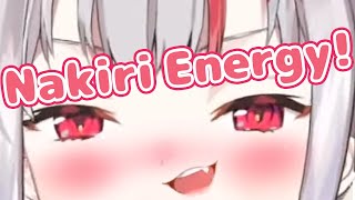 Ayame Saying quotNakiri Energy Rechargingquot Sounds Too Cute [upl. by Oak]