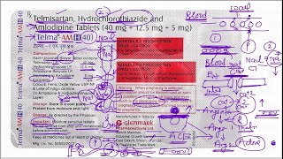 Telma AM H 40 Tablet  Telmisartan Amlodipine  Hydrochlorothiazide  03 तरीके से BP को कंट्रोल करे [upl. by Mari]