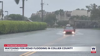 Watching for road flooding in Collier County [upl. by Adnawal]