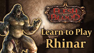 Blitz Rhinar Deck Tech Heavy Hitters  Flesh and Blood TCG [upl. by Rolyab75]