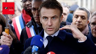 Macron legt in BodentruppenStreit nach „Jedes Wort ist durchdacht“ [upl. by Manon183]