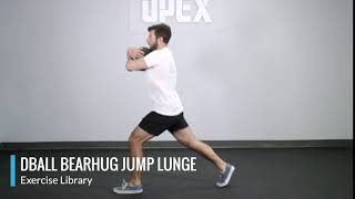 DBall Bearhug Jump Lunge  OPEX Exercise Library [upl. by Esinev]