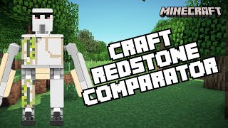 How to Craft Redstone Comparator in Minecraft 2024 [upl. by Hazeefah]