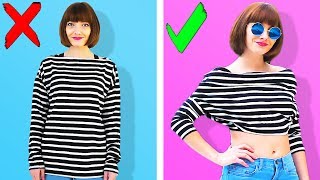 23 COOL CLOTHING HACKS [upl. by Guild833]