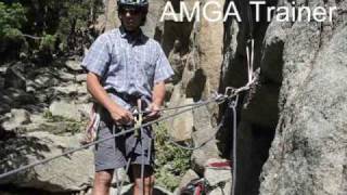 Release of a Black Diamond ATC Guide autoblocking belay device under full bodyweight [upl. by Dobbins]