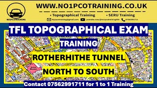 ROTHERHITHE TUNNEL  NORTH TO SOUTH  TFL TOPOGRAPHICAL SKILLS TEST  MARCH 2024 TRAINING [upl. by Neyugn]