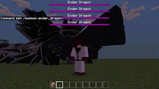 Minecraft Tutorial How To Summon An Ender Dragon With CommandsCommand Blocks [upl. by Ahsatel]