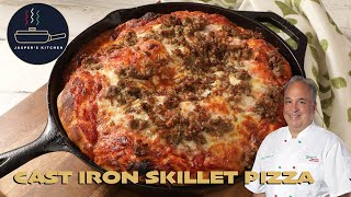 Jaspers Kitchen Cast Iron Skillet Pizza [upl. by Leahcar848]