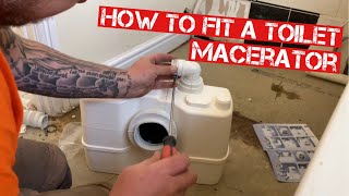 FITTING A TOILET MACERATOR 1ST FIXING KITCHEN PIPEWORK amp MORE FROM THE PLUMBASE LADS [upl. by Treb]