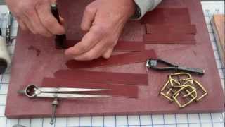 Demo on making leather saddlebags [upl. by Mauretta]