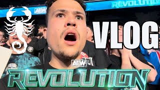 I Went To Stings Last Match  AEW Revolution Vlog VLOG 2 [upl. by Yrneh300]