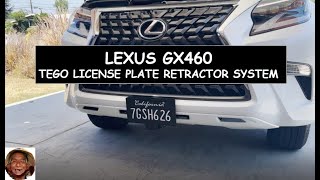 Lexus GX460 hidden license plate installation [upl. by Butterfield]