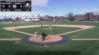 Marian Baseball vs Spring Arbor G4 [upl. by Hamrnand620]