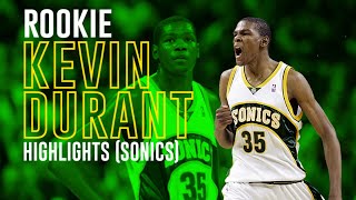 Rookie Kevin Durant Highlights Sonics [upl. by Nahgeem]