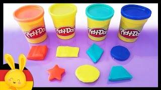 Die Formen auf deutsch auf kindgerechte Weise lernen  PlayDoh  Titounis [upl. by Parhe]