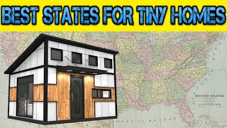 Top 10 Best States to Buy Land and Build a Tiny Home Prefab Home or Barndominium [upl. by Alfy]