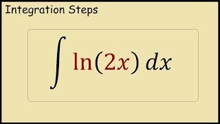 Integral of ln2x Integration by parts method [upl. by Yaya]