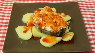 Receta de merluza a la Gallega [upl. by Masterson]