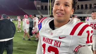 Mater Dei football beats St John Bosco for CIF title [upl. by Nagol]