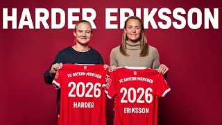 FC Bayern verpflichtet Pernille Harder und Magdalena Eriksson [upl. by Benedick]