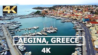 Aegina Greece 4K Drone [upl. by Tsew]