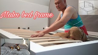 MALM BED FRAME ASSEMBLY FROM IKEA PhilCan TV IKEA [upl. by Alarick]