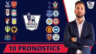 Pronostic Foot ANGLETERRE  Mes 10 PRONOSTICS  Première League [upl. by Akkinahs513]