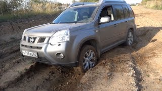 4x4 Тест Ниссан XTrail T31 Особенности ESP на бездорожье [upl. by Ahteral493]