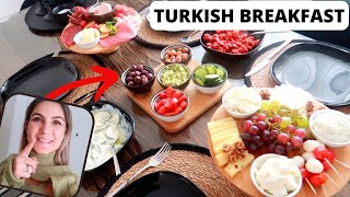 TÜRKISCHES FRÜHSTÜCK VORBEREITEN  TURKISH BREAKFAST FOODINSPO 🍳 TBATB [upl. by Aicilak]