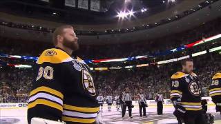 Rene Rancourt performs US Anthem prior to Game 6 61311 [upl. by Anirehtac]