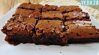 BROWNIE DE CHOCOLATE SUPER FÁCIL E DELICIOSO VEDA28  Menino Prendado [upl. by Kial]