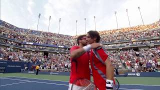 US Open Moments David Ferrer vs Janko Tipsarevic  2012 QF [upl. by Ahk]