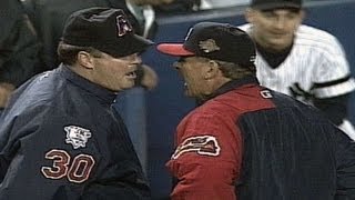 1996 WS Gm6 Cox ejected after arguing close call [upl. by Clarence]