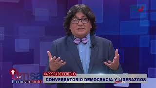 Carrera de Derecho y ciencias políticas  Conversatorio Democracia y Liderazgos [upl. by Griswold]