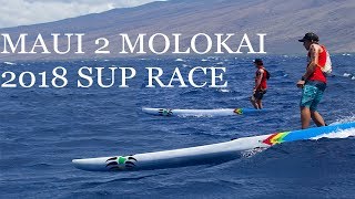 Maui 2 Molokai Downwind SUP Race M2M [upl. by Aerdnek]