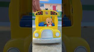 Baby JJ is ready to ride the bus to school Toy Pretend Play cocomelon toys [upl. by Yssis]