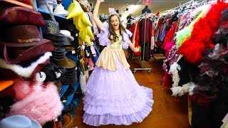 Trying on Disney Princess Dresses  Cloe Feldman [upl. by Elleined145]