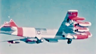 B52 Emergency Landing  Flying Without A Tail Fin  1964 Air Force Education Film [upl. by Herrington]