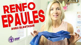 Renforcement des épaules et dos  se tenir plus droit  avec elastique [upl. by Ezirtaeb]